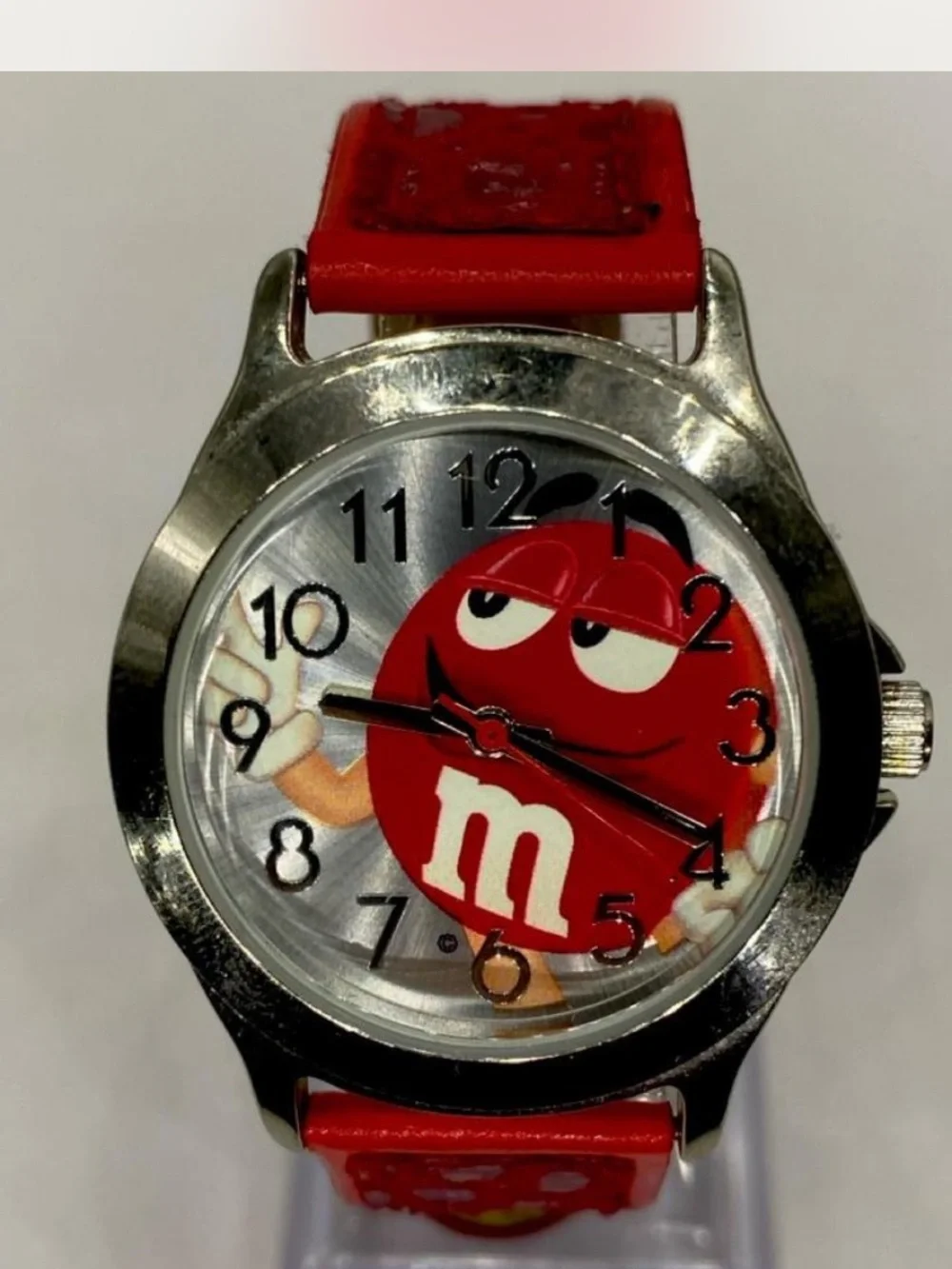 Men’s ^^^ M&M'S Ruby Red Analog Watch  / Red Character Dial “ Collectors ***